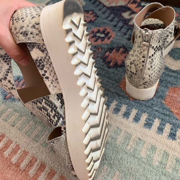 Steve Madden Snakeskin Platform Sandals - Picture 5 of 5